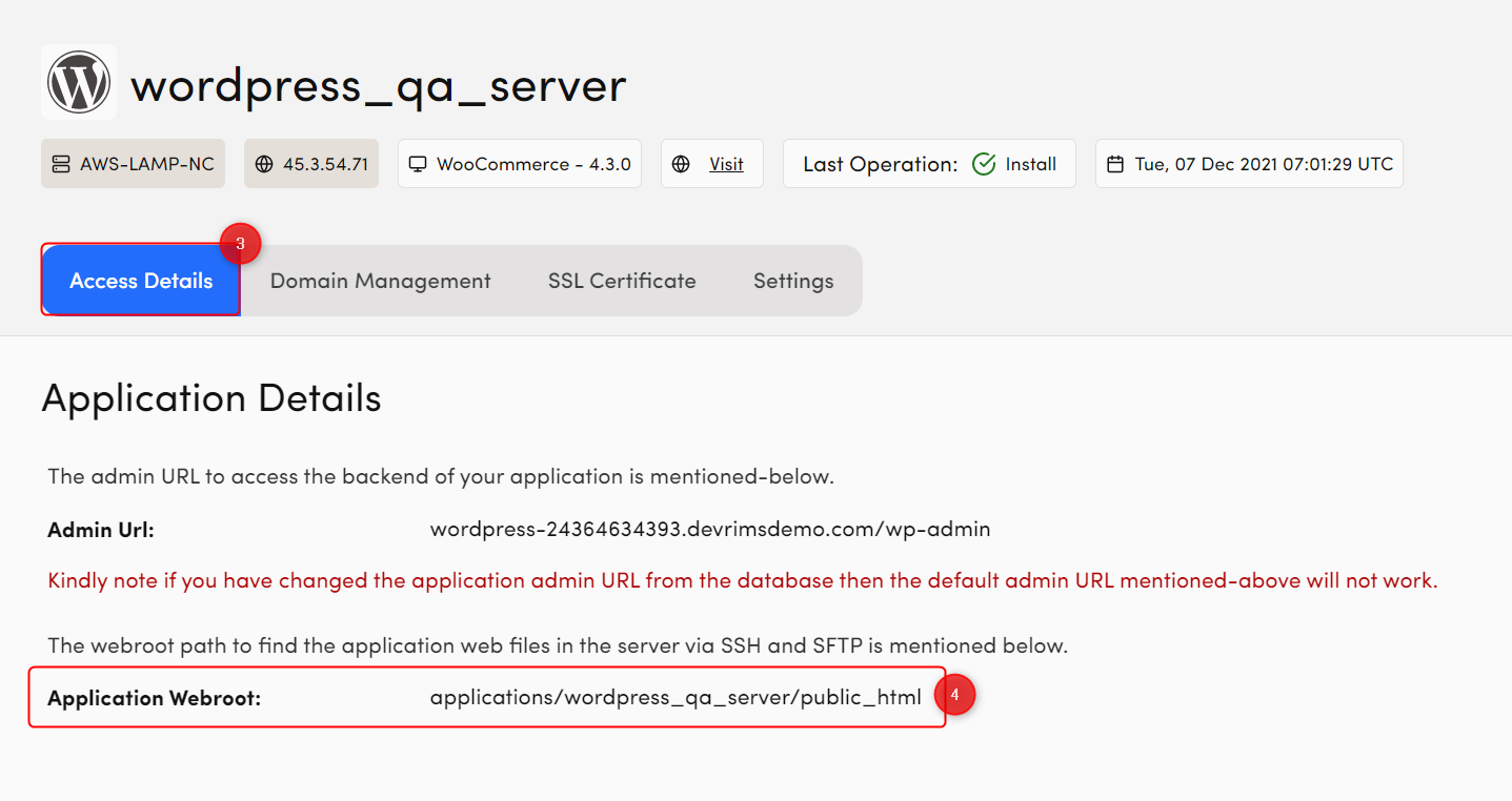 How to connect your application via SSH/SFTP? - Devrims