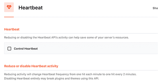 Heartbeat Control - Constant connection of browser and server