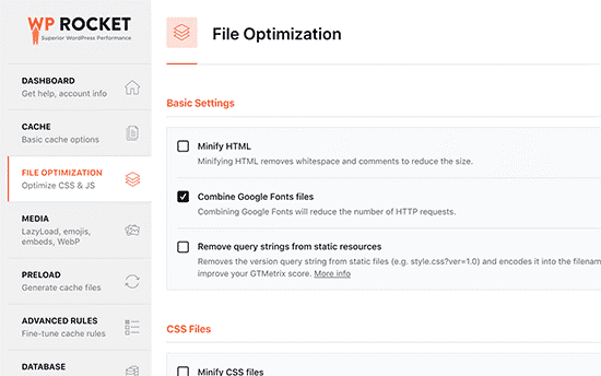 File Optimization - Minifying files, Combining files